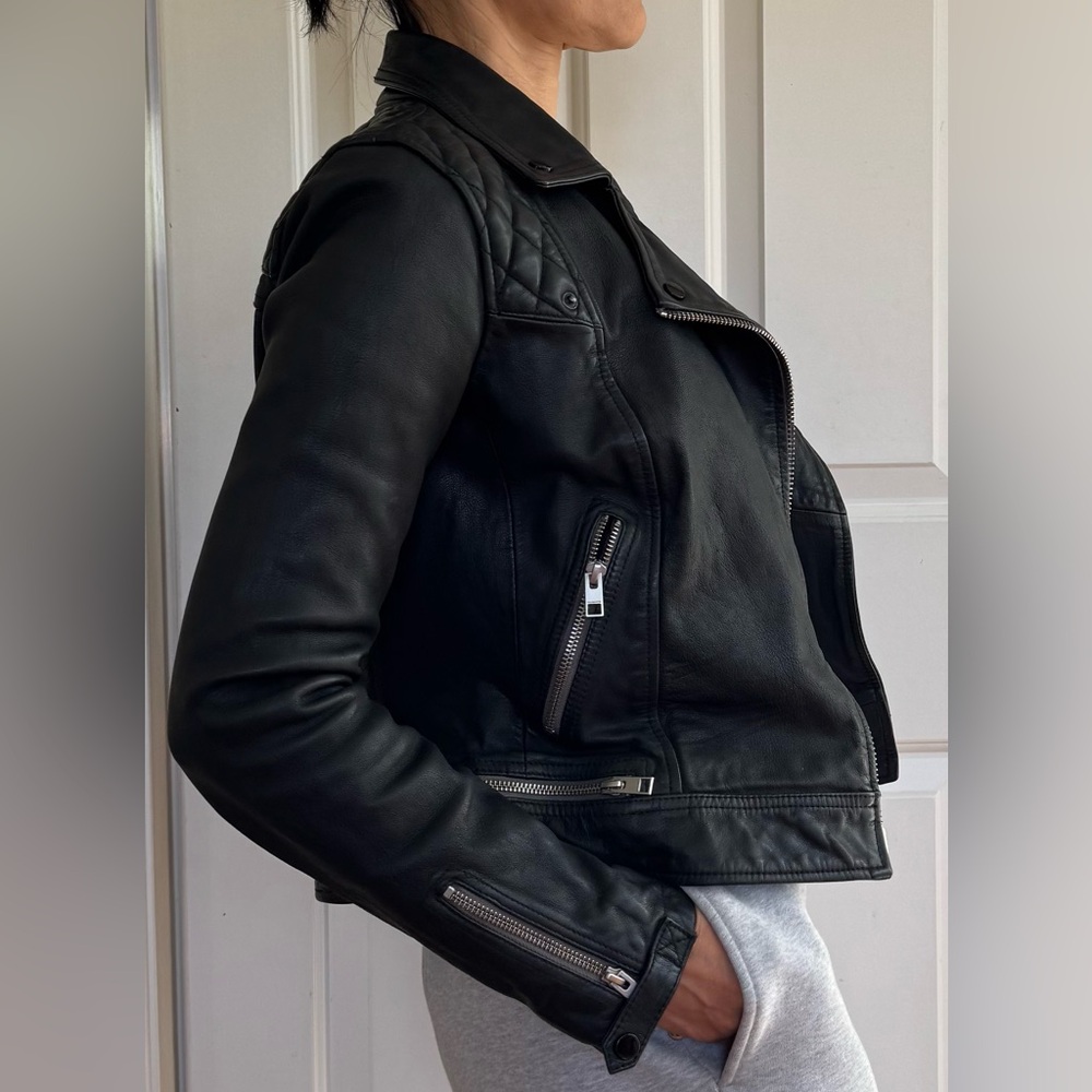 All-Saints Conroy Leather Biker (US4) - Picture 6 of 14
